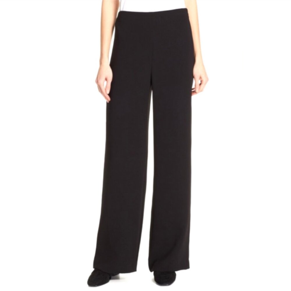 Theory Clean Wide Leg Crepe Pants